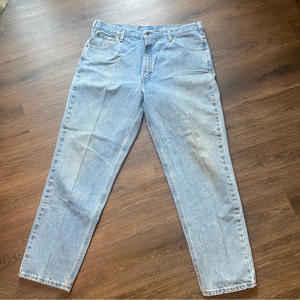 Carhartt Relaxed Fit faded denim Jeans Men’s Size 40 x 32, Made in the USA